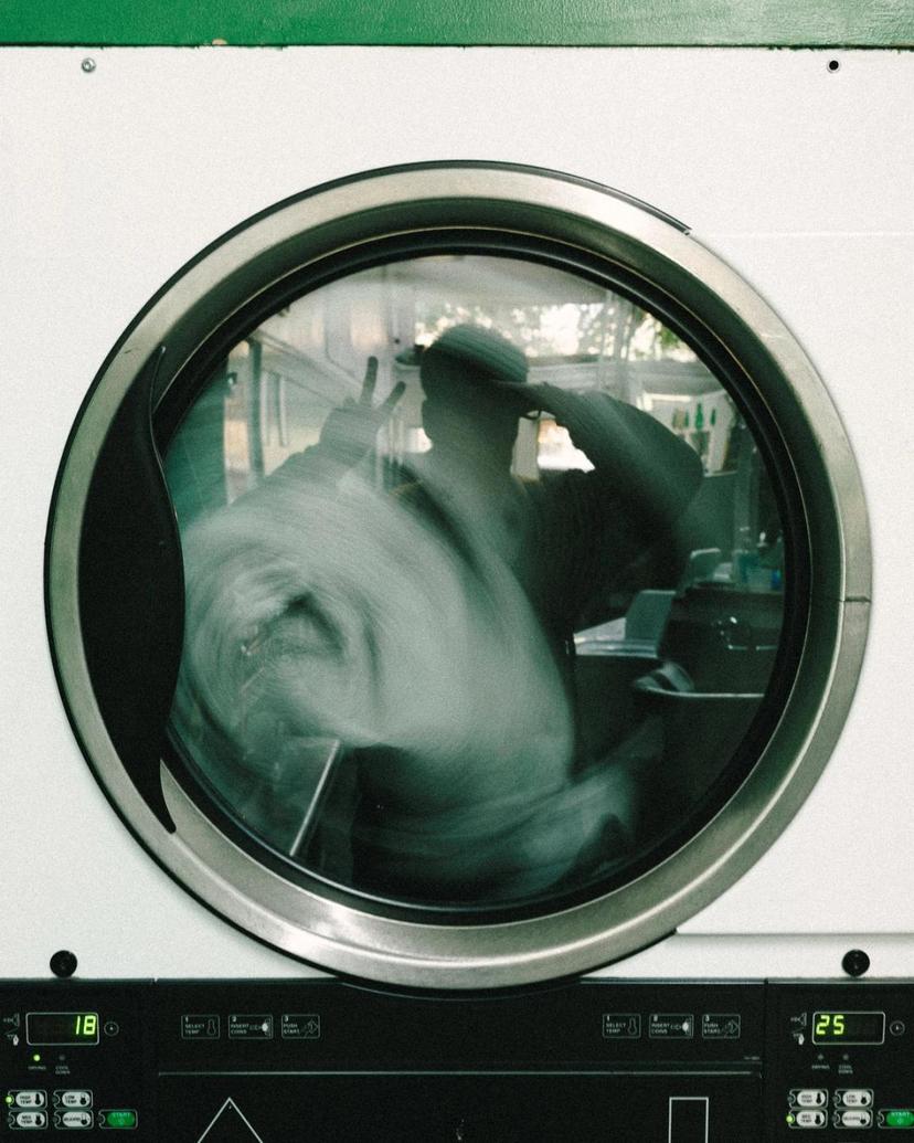 Washing Machine Reflection Selfie