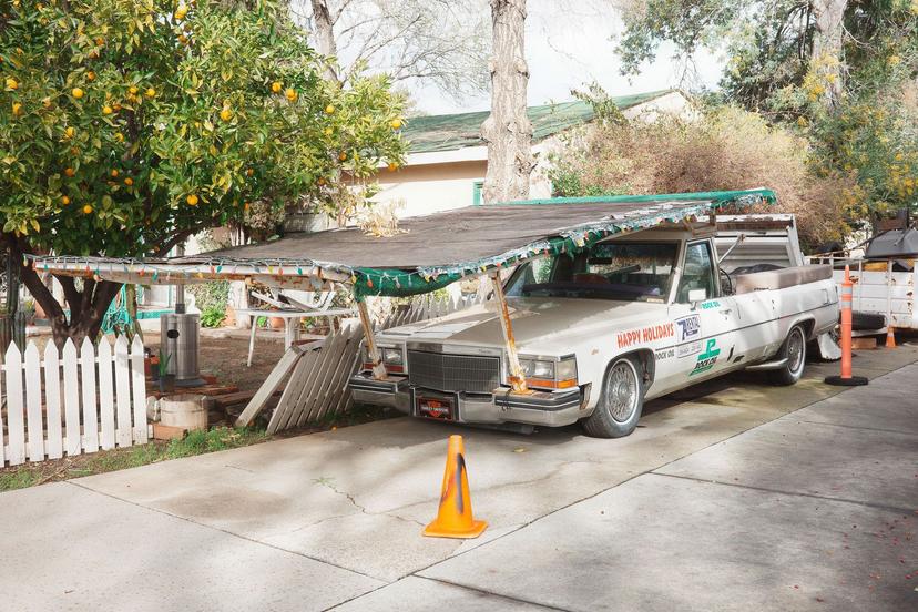 Cadillac with roof